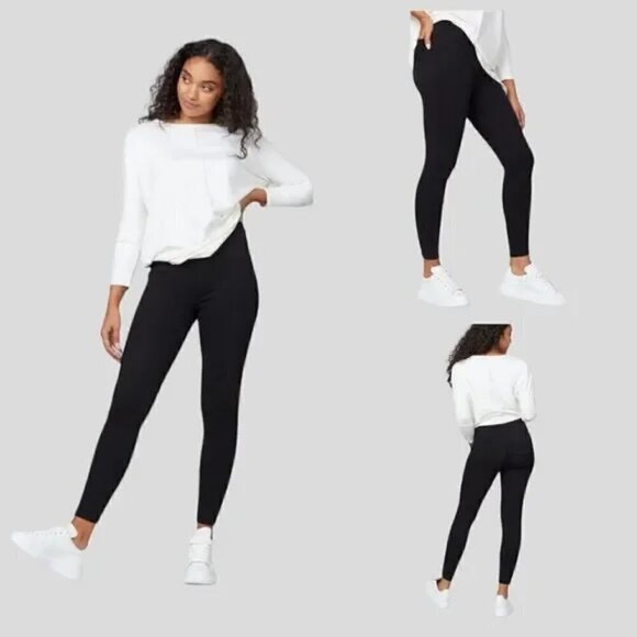 SPANX Pants - Spanx Sz SP Black Ankle Skinny Jeggings Jeans